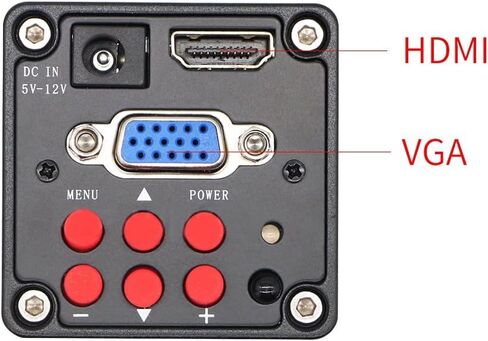 Microscope Kit Industry Video Trinocular Microscope Camera Full H_D 13MP 2K 1080P 60FPS HDMI VGA Simultaneous Output Magnifier for Phone Repair Microscope Lens Adapters in Kuwait