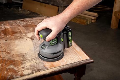 Genesis 20V Cordless 5in. Orbital Sander G20MAX with Dust Bag, 6000 to 12,000 OPM Sandpapers, 2.0Ah Battery, and Quick Charger (GLROS20B) in Kuwait