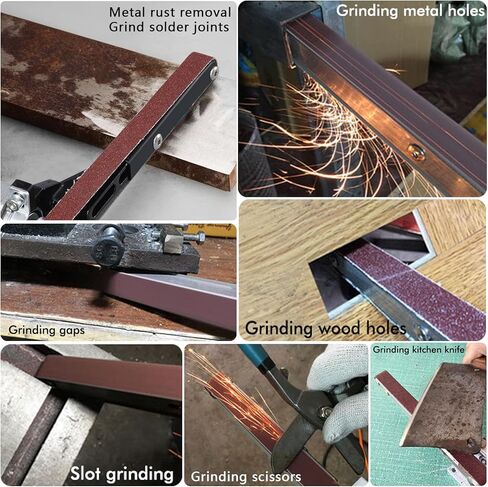 1000W High Power Detail Bandfile Belt Sander with 6 Variable Speed, 3/4"x20.5" Finger Belt Sander for Grinding and Polishing Wood, Paint, Metal Rust Move,welding Spot and DIY. in Kuwait