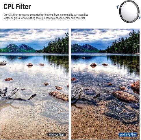 Neewer® 67MM Complete Lens Filter Accessory Kit for Lenses with 67MM Filter Size: UV CPL FLD Filter Set + Macro Close Up Set (+1 +2 +4 +10) + ND Filter Set (ND2 ND4 ND8) + Other in Kuwait