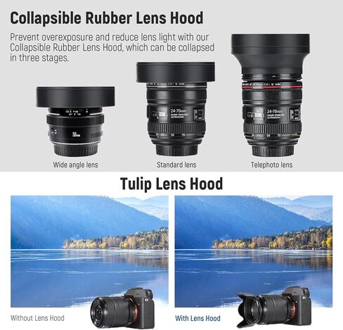 Neewer® 67MM Complete Lens Filter Accessory Kit for Lenses with 67MM Filter Size: UV CPL FLD Filter Set + Macro Close Up Set (+1 +2 +4 +10) + ND Filter Set (ND2 ND4 ND8) + Other in Kuwait