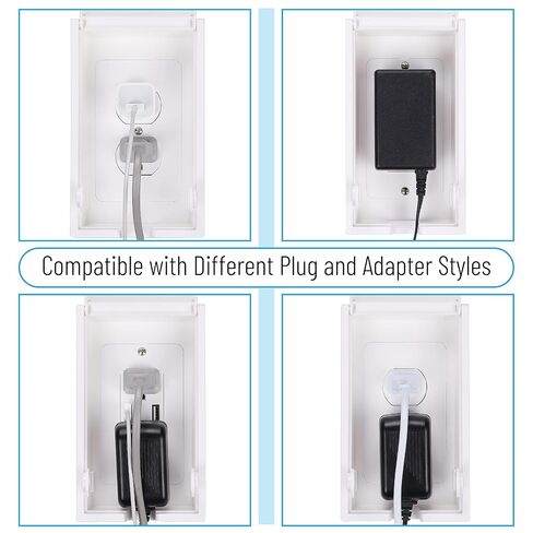 Bates Baby Safety Outlet Cover Box - Plug Covers for Electrical Outlets, Child Proof Outlet Cover, Socket Covers for Outlets in Kuwait