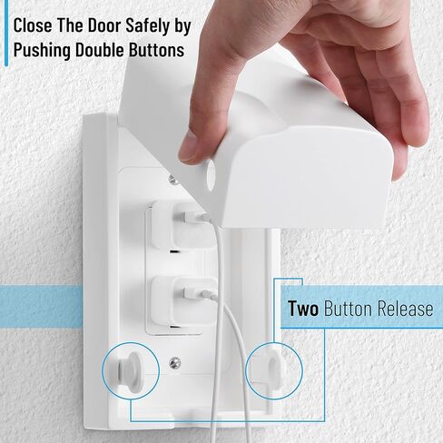 Bates Baby Safety Outlet Cover Box - Plug Covers for Electrical Outlets, Child Proof Outlet Cover, Socket Covers for Outlets in Kuwait