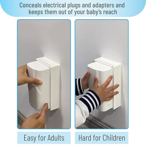 Bates Baby Safety Outlet Cover Box - Plug Covers for Electrical Outlets, Child Proof Outlet Cover, Socket Covers for Outlets in Kuwait