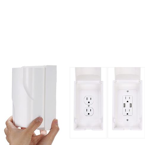 Bates Baby Safety Outlet Cover Box - Plug Covers for Electrical Outlets, Child Proof Outlet Cover, Socket Covers for Outlets in Kuwait