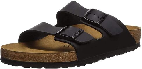 Birkenstock Unisex Arizona Sandal,Black Oiled Leather,43 M EU in Kuwait