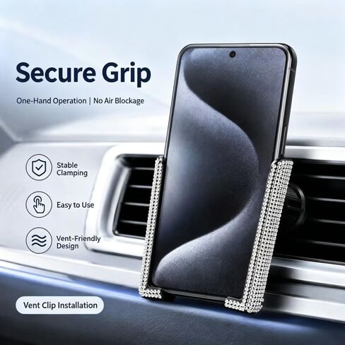 Car Phone Holder for Suzuki Jimny Cabriolet | Car Phone Holder Mount Air Vent Cell Phone Car Mount Phone Holder for Car Vent 360° Rotation Car Vent Phone Mount in Kuwait