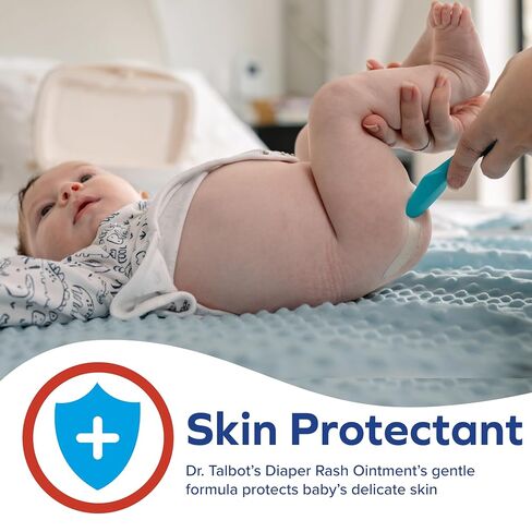Dr. Talbot's Maximum Strength Diaper Rash Ointment - 4 oz - Zinc Oxide Skin Protectant with Peruvian Balsam - Treats and Prevents Rash in Kuwait