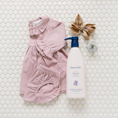 Noodle & Boo Newborn Essentials Bundle: 2-in-1 Hair & Body Baby Wash 16 fl oz + Daily Moisturizer Baby Lotion for Sensitive Skin 16 fl oz | Tear-Free, Hypoallergenic, Plant-Based, Pediatrician-Tested in Kuwait