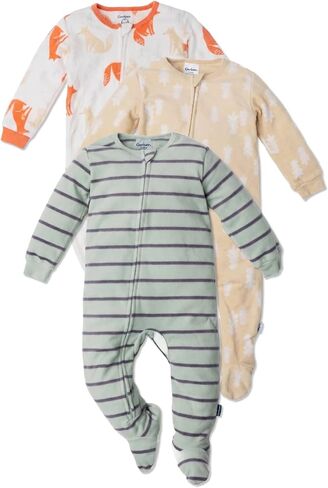 Gerber Baby Boys 3-Pack Fleece Footed Pajamas in Kuwait