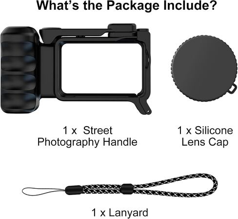 Handle for DJI Osmo Action 6, Lightweight Grip with Shutter | Turn Osmo Action 6 into a compact street camera with ergonomic grip, dual cold shoe mounts and quick controls in Kuwait