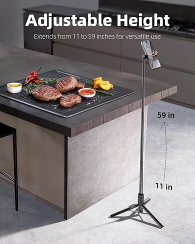 TODI 58" Selfie Stick Tripod – Portable & Extendable Phone Tripod, All-in-One Stand for iPhone & Android in Kuwait