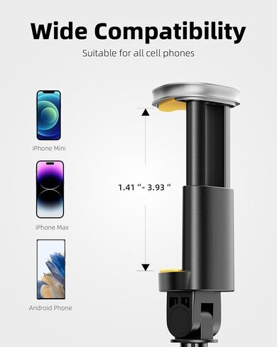 TODI 58" Selfie Stick Tripod – Portable & Extendable Phone Tripod, All-in-One Stand for iPhone & Android in Kuwait
