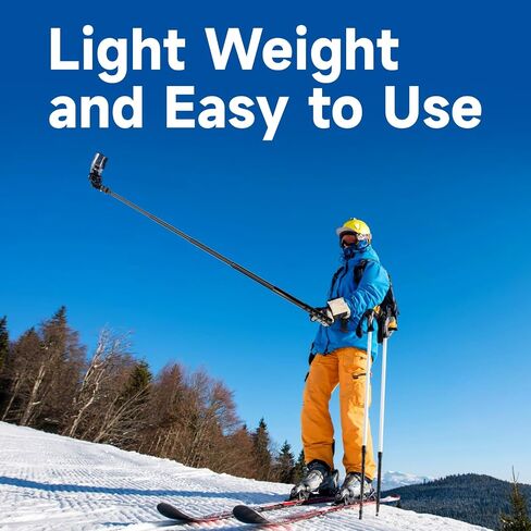 45.2 Inch/115cm Monopod Extension Invisible Selfie Stick | Compatible with Insta 360 Ace Pro X5 X4 X3 D JI Action 6/5Pro/4/3 for Gopro Hero 13/12/11/10/9 and Most Other Action Cameras in Kuwait
