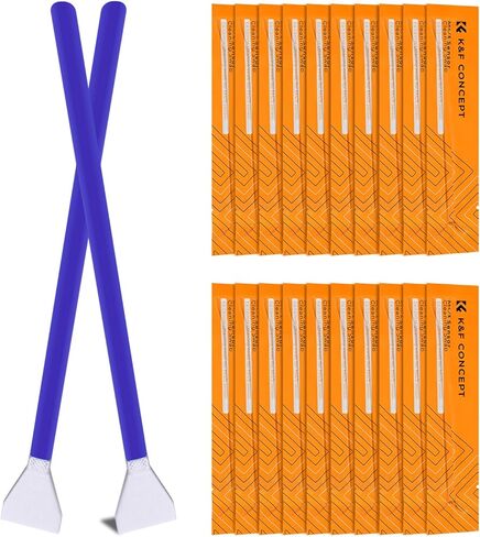 K&F CONCEPT M4/3 Sensor Cleaning Swab for Olympus Panasonic M4/3 Cameras | 12mm sendor SwabsX10,Vacuum Package,Flexible Grip Rod,20ml Gentle Cleaner,Superfine Microfiber Cloth Material,Wide Usage,MA03 in Kuwait