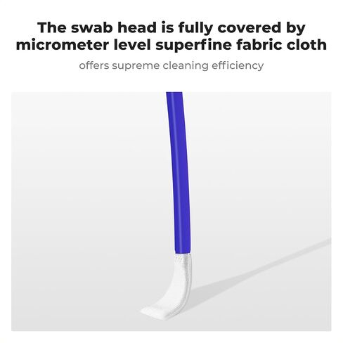 K&F CONCEPT M4/3 Sensor Cleaning Swab for Olympus Panasonic M4/3 Cameras | 12mm sendor SwabsX10,Vacuum Package,Flexible Grip Rod,20ml Gentle Cleaner,Superfine Microfiber Cloth Material,Wide Usage,MA03 in Kuwait