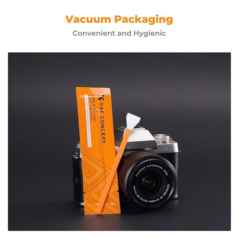K&F CONCEPT APS-C-Frame Sensors Cleaning Swabs,for CCD and CMOS | 10 Pack Swabs,Vacuum Sealed, Soft and Flexible, Smooth and Lint-Free,Precision Cleaning,for Nikon Sony Canon Camera Clean in Kuwait