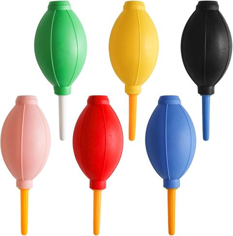 6Pcs Air Duster Blowers, Air Pump Dust Blower Cleaner | Large Size Air Puffer, Rubber Air Blower Pumps for Dispersing Inks, Camera Dust Removal, Embossing Crafts or Card Making Etc in Kuwait