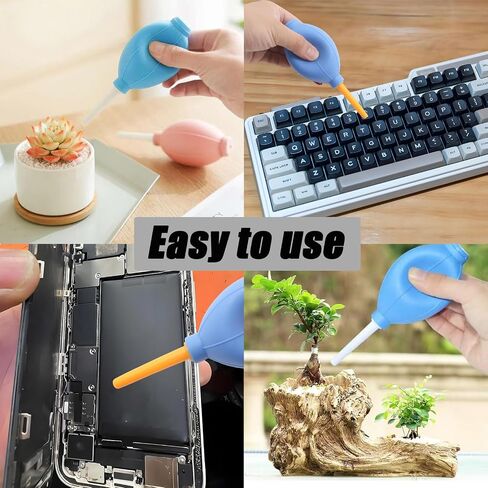 6Pcs Air Duster Blowers, Air Pump Dust Blower Cleaner | Large Size Air Puffer, Rubber Air Blower Pumps for Dispersing Inks, Camera Dust Removal, Embossing Crafts or Card Making Etc in Kuwait