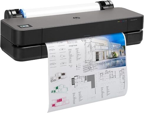 HP DesignJet T210 Large Format 24-inch Plotter Printer, for Easy CAD & Poster Prints (8AG32D) in Kuwait
