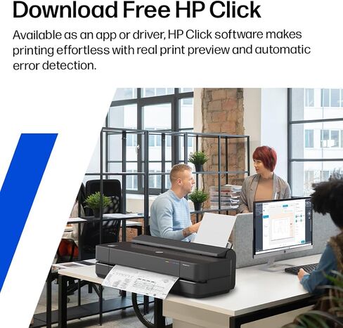 HP DesignJet T210 Large Format 24-inch Plotter Printer, for Easy CAD & Poster Prints (8AG32D) in Kuwait