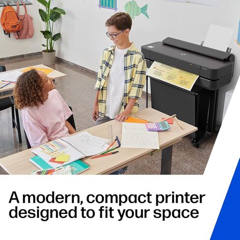 HP DesignJet T210 Large Format 24-inch Plotter Printer, for Easy CAD & Poster Prints (8AG32D) in Kuwait