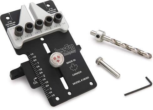 JessEm 08350 3/8" Dowelling Jig Precision Woodworking Joinery Tool with Main Body, Angle Guides and Hardened Drill Bushings in Kuwait