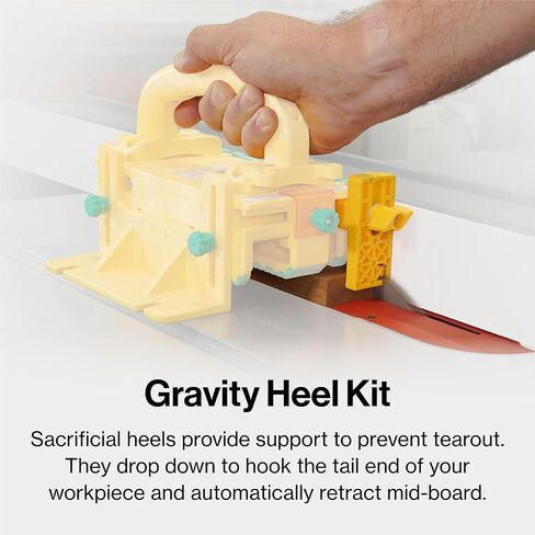 MICROJIG GRR-RIPPER MAX – Ultimate Precision Pushblock for Maximum Safety | Complete System with SafeRip Kit & Accessories | 1/8" Thin Cuts, For Table Saw Safety, GR-300MAX, Yellow in Kuwait