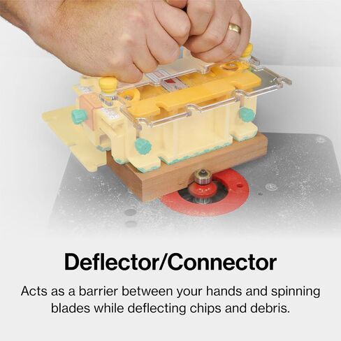 MICROJIG GRR-RIPPER MAX – Ultimate Precision Pushblock for Maximum Safety | Complete System with SafeRip Kit & Accessories | 1/8" Thin Cuts, For Table Saw Safety, GR-300MAX, Yellow in Kuwait