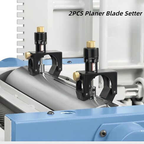 2PCS Planer Blade Setter, Adjustable Magnetic Planer Blade Setting Jig, Planer Blade Level Jig Gauge Setter Tool with Gauge & Storage Case for Woodworking Wood Jointer in Kuwait