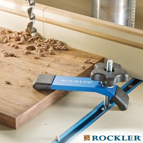 Rockler 3ft. Universal T Track – Blue T Track for Woodworking is Perfect for Workbenches, Jigs, & Machine Tables – Stacked T Slot Accepts 5/16" T-Bolts, ¼" T-Bolts - Woodworking Tools and Accessories in Kuwait