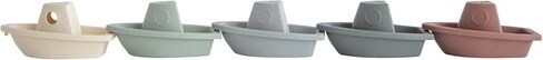 mushie Stackable Bath Boats Floating Toy (Original) | Made in Denmark in Kuwait