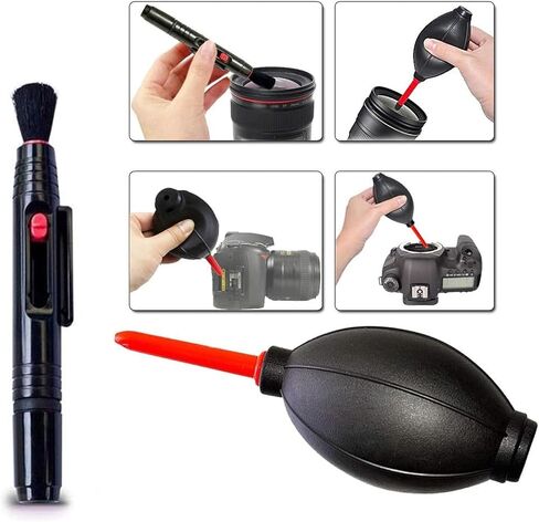 58mm Accessory Bundle for Canon EOS Rebel: T8i, T7i, T6i, T6s, SL3, SL2; 77D, R8 + Wide Angle and Telephoto Lens + Battery + 64GB Memory Card + Slave Flash + Filters + Monopod + More (26 pc Bundle) in Kuwait