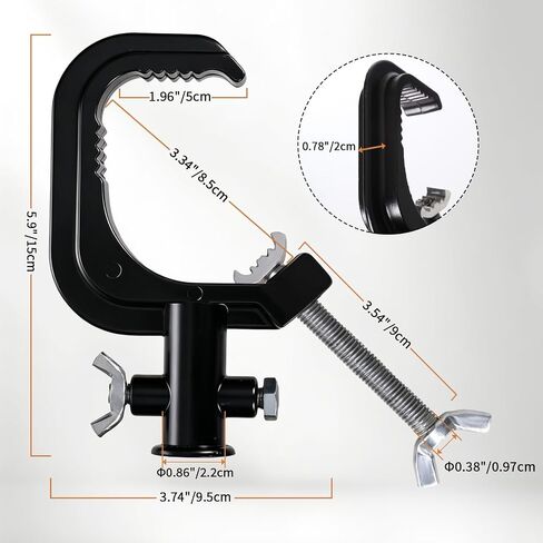 2m Studio Pantograph Ceiling Rail Constant Force Telescopic Arm | No-Drill with Hook for Softbox, COB Monolight, Reflective Umbrella in Kuwait