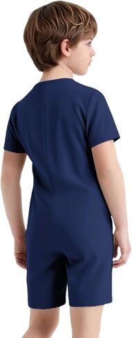 Linjinx Adaptive Clothing for Kids Special Needs Jumpsuit Anti-Strip Romper Bodysuit with Back Zipper in Kuwait