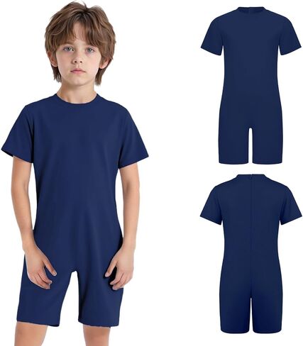 Linjinx Adaptive Clothing for Kids Special Needs Jumpsuit Anti-Strip Romper Bodysuit with Back Zipper in Kuwait