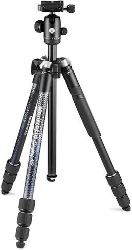 Manfrotto Element MII MMELMIIA5BK, Lightweight 5-Section Aluminium Travel Camera Monopod, with Wrist Strap, Rubber Grip, Twist Locks, Load up 15kg, for Compact Cameras, Mirrorless, DSLR, Black in Kuwait