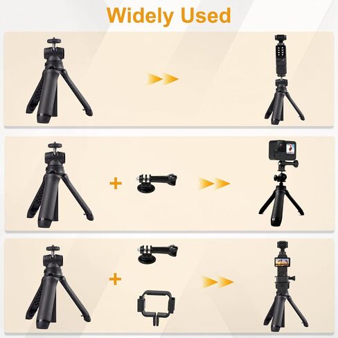 Osmo Pocket 3 Tripod, Extendable Mini Tripod Stand Desk Table and Selfie Stick Tripods for Camera, Portable Lightweight Stand for DJI Osmo Pocket 3 2 Action 5 4, GoPro Hero 13 12 11 10 9 8 and More in Kuwait