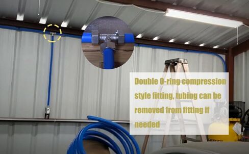 For RapidAir MaxLINE Compressed Air Piping 3/4" Tee M8011 Fitting maxline rapidair Air in Kuwait