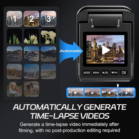 Time Lapse Camera WiFi 4K Timelapse Camera Construction Long Battery Life | Timelapse Camera Outdoor 32GB Card Waterproof IP66,110°Wide Angle, Rechargeable for Record Outdoor Construction,Plant Growth in Kuwait