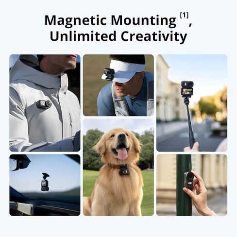 DJI Osmo Nano Hiking Combo (128GB), 4K Wearable Camera | 1/1.3″ Sensor | 4K/60fps & 143° Wide FOV | Hands-Free POV Recording | RockSteady Stabilization in Kuwait