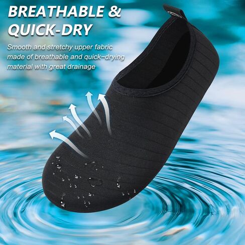 Deevike Water Shoes for Women Men Barefoot Quick-Dry Aqua Socks Slip-on for Beach Swim Surf Yoga Exercise in Kuwait