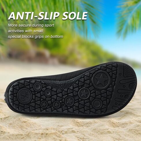 Deevike Water Shoes for Women Men Barefoot Quick-Dry Aqua Socks Slip-on for Beach Swim Surf Yoga Exercise in Kuwait
