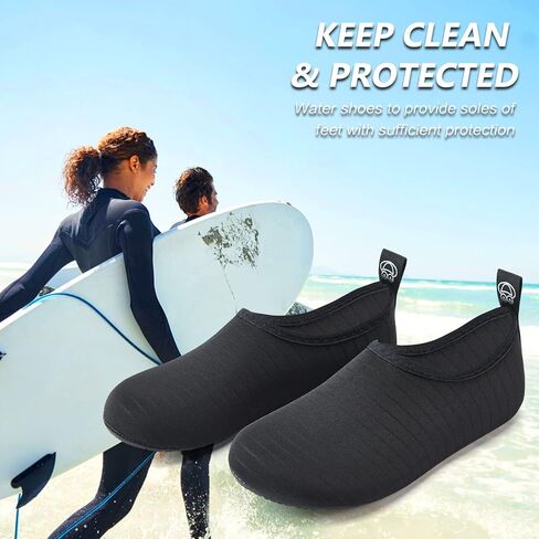 Deevike Water Shoes for Women Men Barefoot Quick-Dry Aqua Socks Slip-on for Beach Swim Surf Yoga Exercise in Kuwait