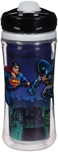 Playtex Sipsters Stage 4 Super Friends Spill-Proof, Leak & Break-Proof Insulated Sport Spout Sippy Cups - 12 Ounce - 1 Count (Color/Theme May Vary) in Kuwait