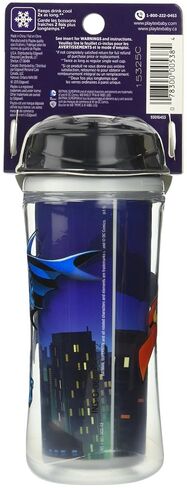 Playtex Sipsters Stage 4 Super Friends Spill-Proof, Leak & Break-Proof Insulated Sport Spout Sippy Cups - 12 Ounce - 1 Count (Color/Theme May Vary) in Kuwait
