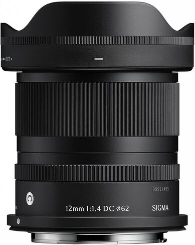 Sigma 12mm f/1.4 DC Contemporary Lens for Canon RF, Bundle with 62mm Filter Kit, PC Software, Cap Keeper and Cleaning in Kuwait