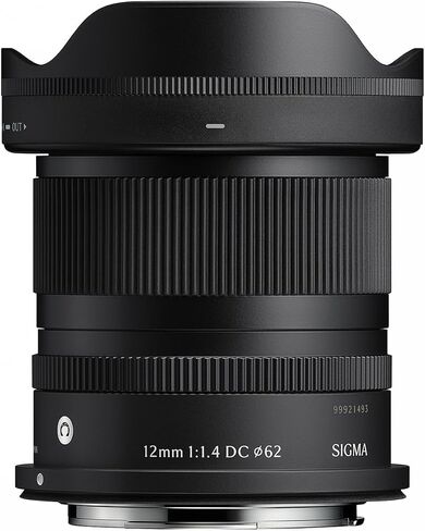 Sigma 12mm f/1.4 DC Contemporary Lens for Canon RF, Bundle with 62mm Filter Kit, PC Software, Cap Keeper and Cleaning in Kuwait