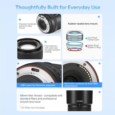 VILTROX 75mm F1.8 EVO X Mount Lens, AF 75mm f/1.8 APS-C Lens for Fujifilm X Mirrorless Cameras, Portrait Telephoto Prime Autofocus Lens for X-A7 X-E3 X-E4 X-E5 X-H1 X-M1 X-Pro2 X-Pro3 X-S10 X-T2 X-T3 in Kuwait