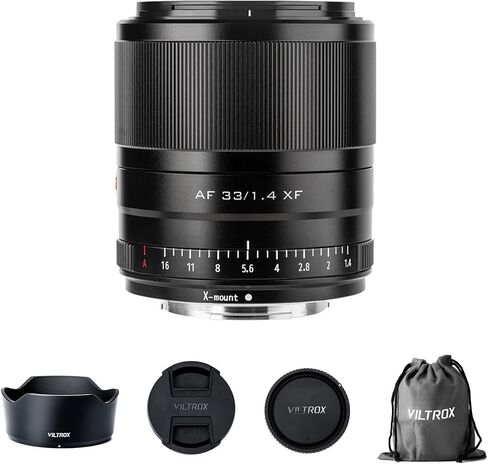 VILTROX 56mm f/1.4 F1.4 Auto Focus STM APS-C Frame Portrait Standard Prime Lens Compatible with Fuji Fujifilm X-Mount Cameras X-T2/3/4 X-T20/30 X-T30II X-T200 X-A7 X-E3/4 X-H1 X-PRO2/3 X-S10 in Kuwait